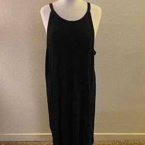 Old Navy High Neck Ribbed Swing Dress